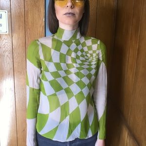 Versace vintage psychedelic top